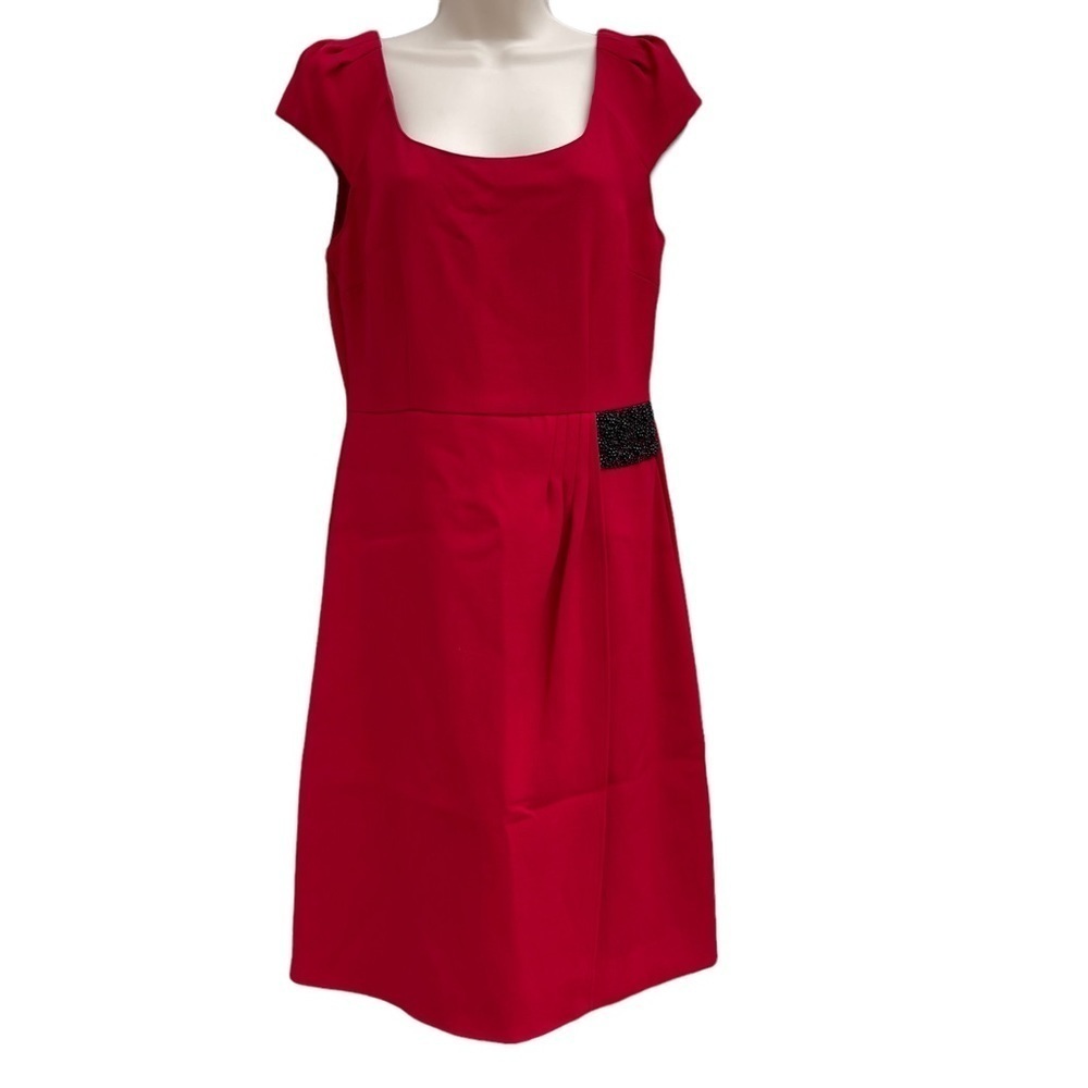 New! Antonio Melani Anita Sheath Dress Red Currant Size 4 Women’s Nwt 6890 - Picture 7 of 13